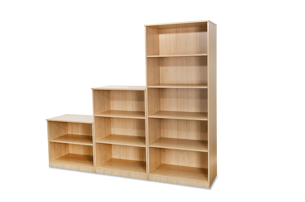 Budget Maple bookcase 1200hx800wx500d