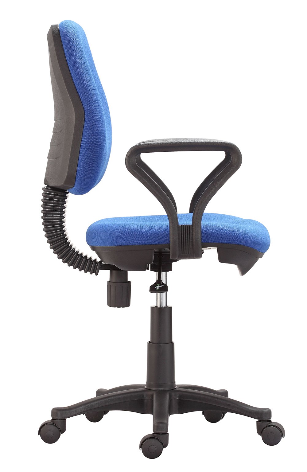 Budget Economy Operators Chair with arms ex stock in Blue,Black,Wine,Charcoal fabric or Black Vinyl