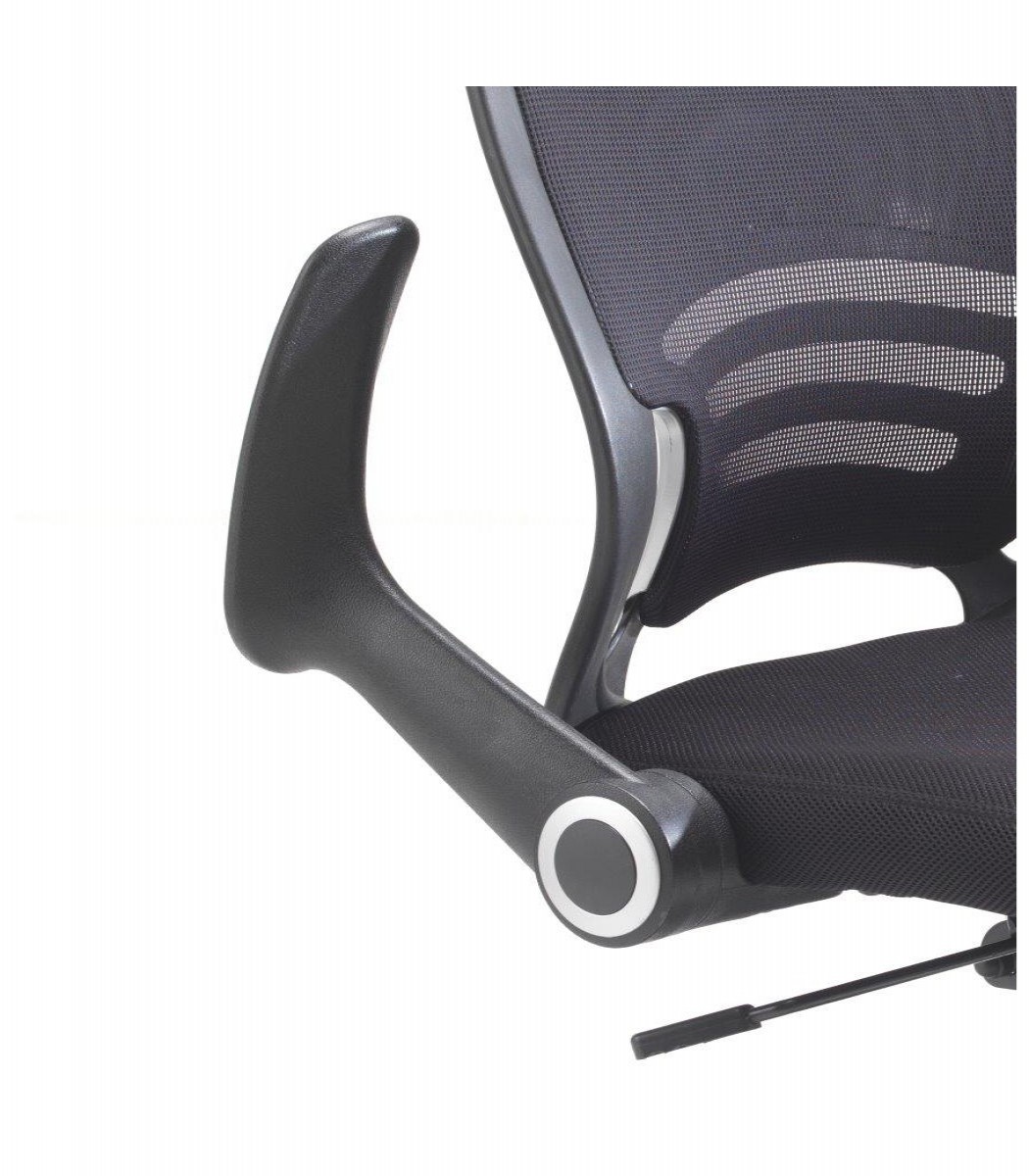 Carbon Mesh Task Chair with fold up arms
