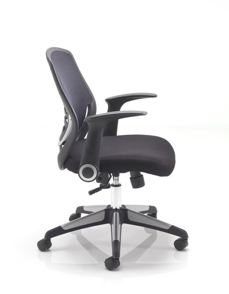 Carbon Mesh Task Chair with fold up arms