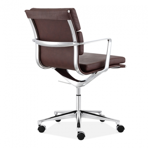 Designer Epsom Office Padded faux Leather Mastermind Chair Brown
