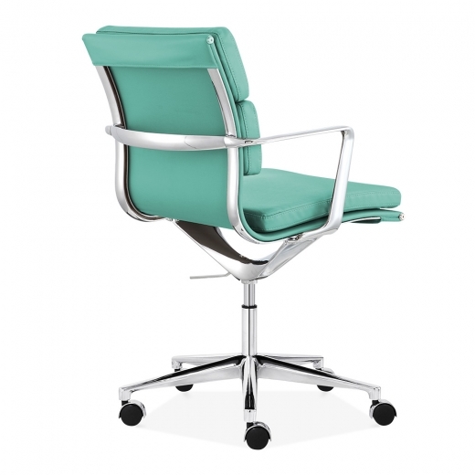 Designer Epsom Office Padded faux Leather Mastermind Chair Turquoise