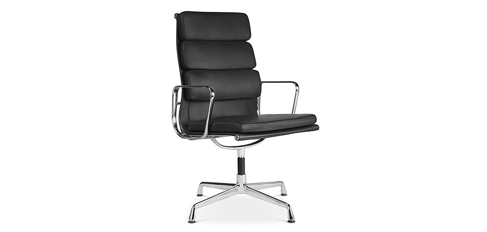 Designer Epsom Office Padded faux Leather Mastermind Chair black