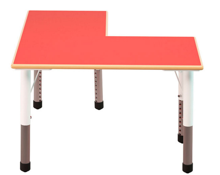Childrens Right angle height adjustable table 