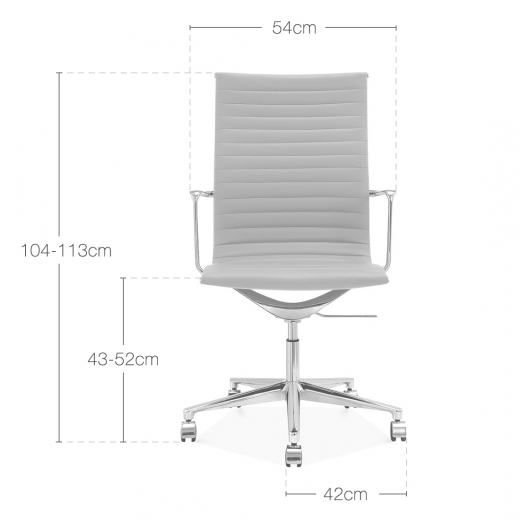 Classic Designer Epsom Office Executive Chair High Grey