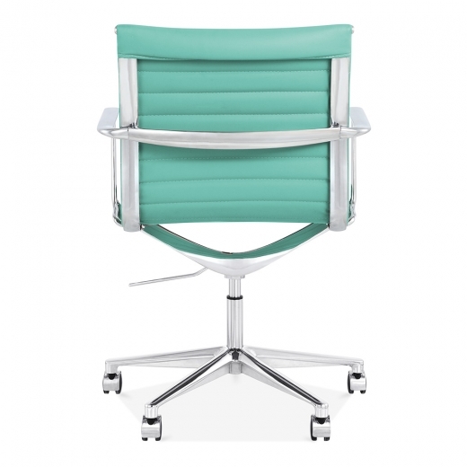 Designer Epsom Ribbed Office Executive Chair Turquoise