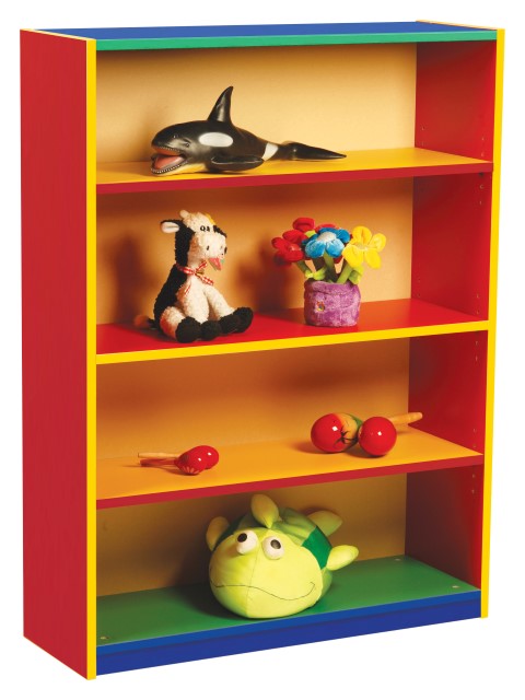Colour My World large bookcase with 3 adjustable shelves