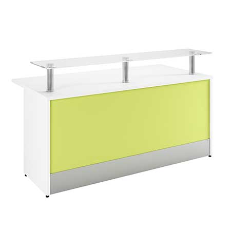 Coloured Straight counter reception desk 1000mm