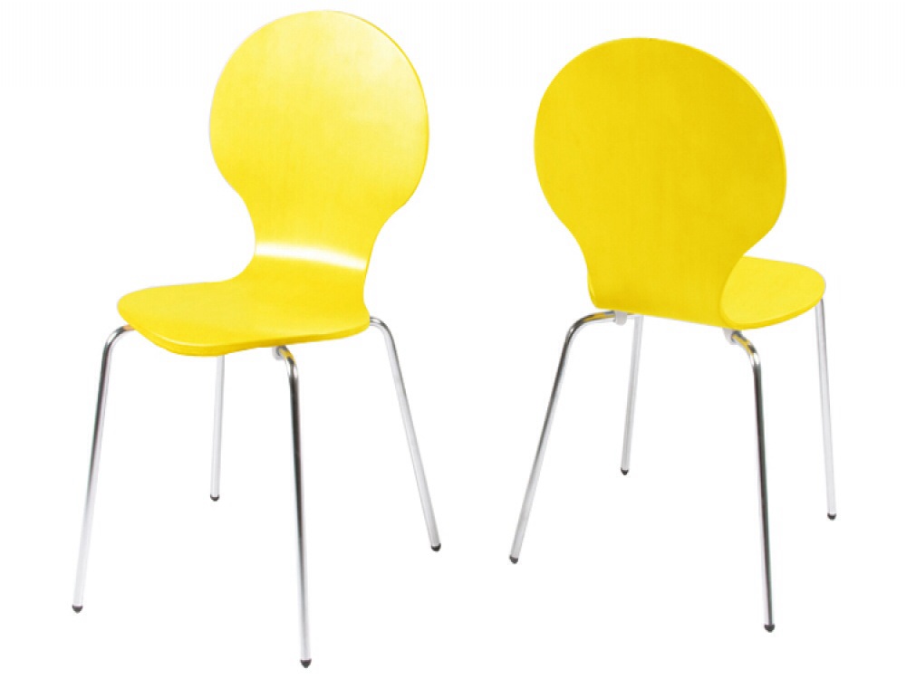 Colourful Bistro Chair Yellow