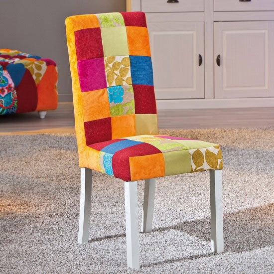 Colourful Patchwork Meeting Dining Chair