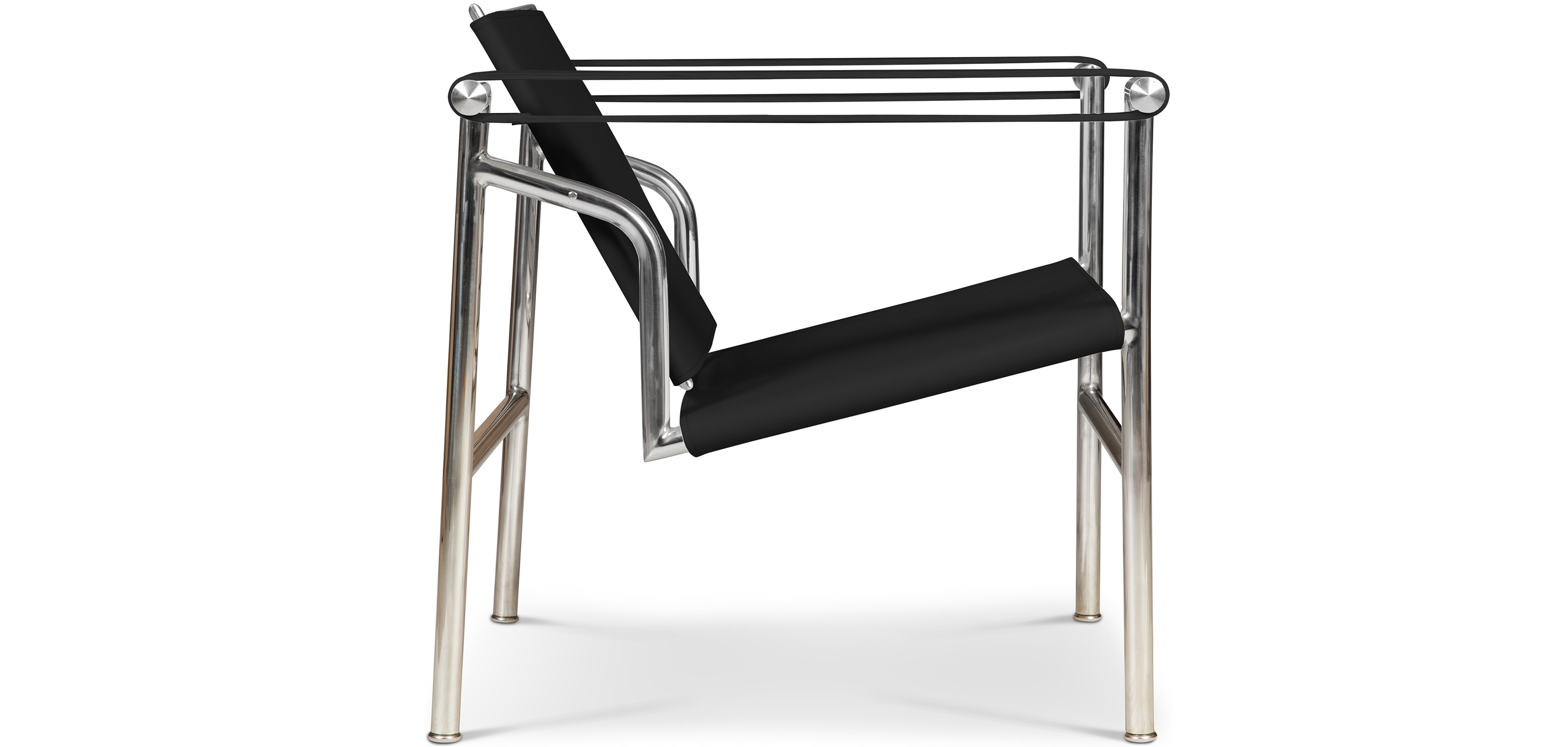Corbusier Tilt Chair Premium Leather White