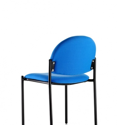Denton visitors chair with black or chrome leg options , various colours , arms optional