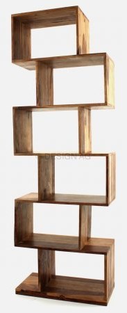 Designer 6 tier wooden bookcase 1800h X 300 d X 600w