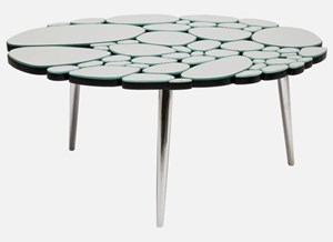 Designer Mirror Coffee Table 820x720x420h