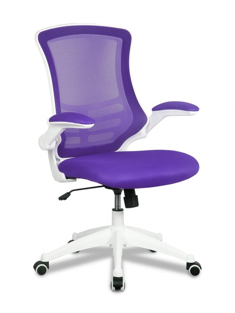Designer mesh chair Purple and White