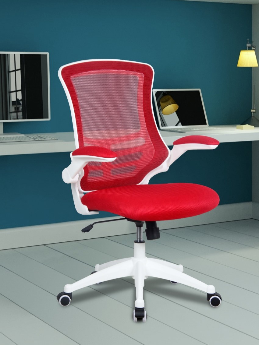 Designer mesh chair Red and White