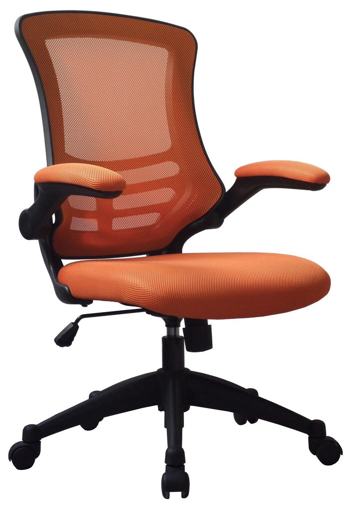 Designer mesh chair orange
