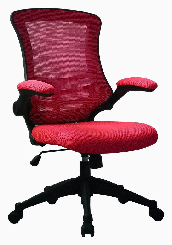 Designer mesh chair red