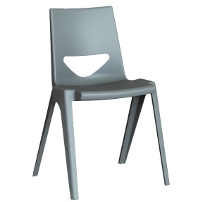 EN One Stackable  Classroom Dining Meeting Visitors Chair 430 mm or 460 mm seat height in 9 vibrant colours