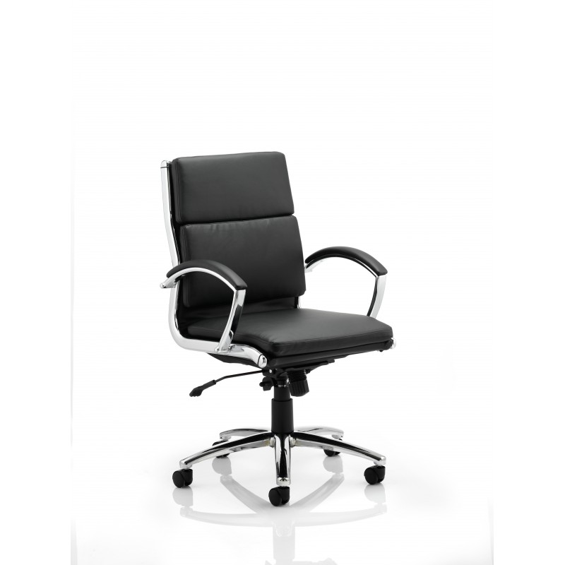 Designer Epsom Classic Medium Back Chair Black