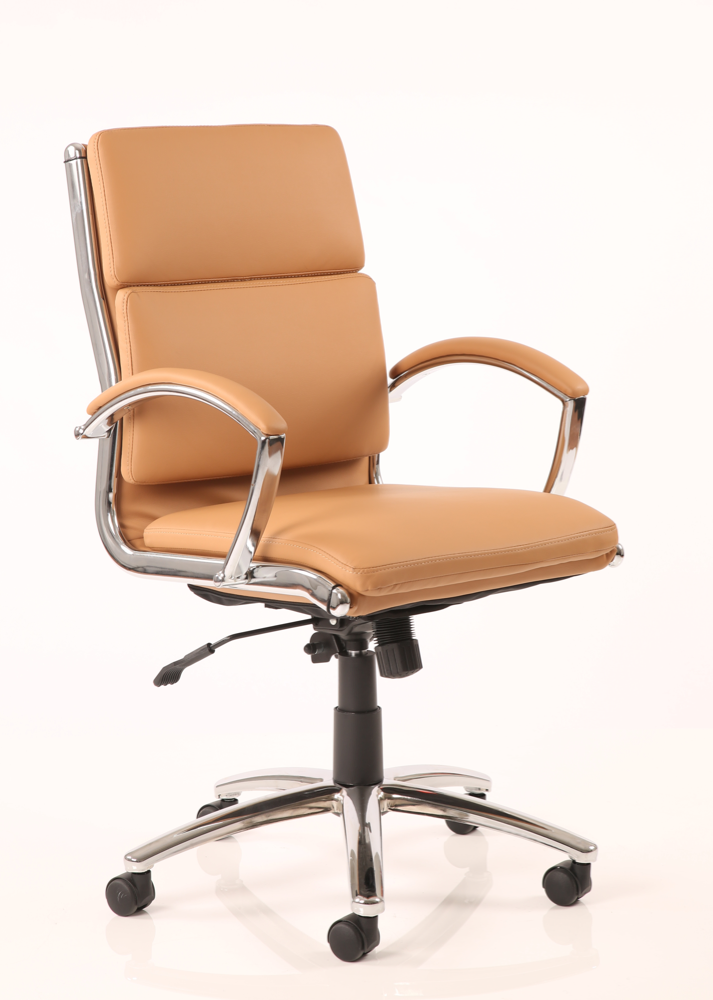 Designer Epsom Classic Medium Back Chair Tan