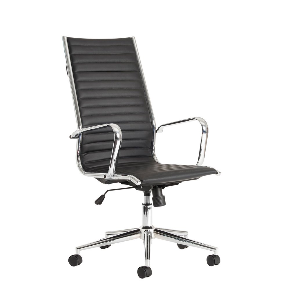 Designer Epsom Ritz High Back Chair Black
