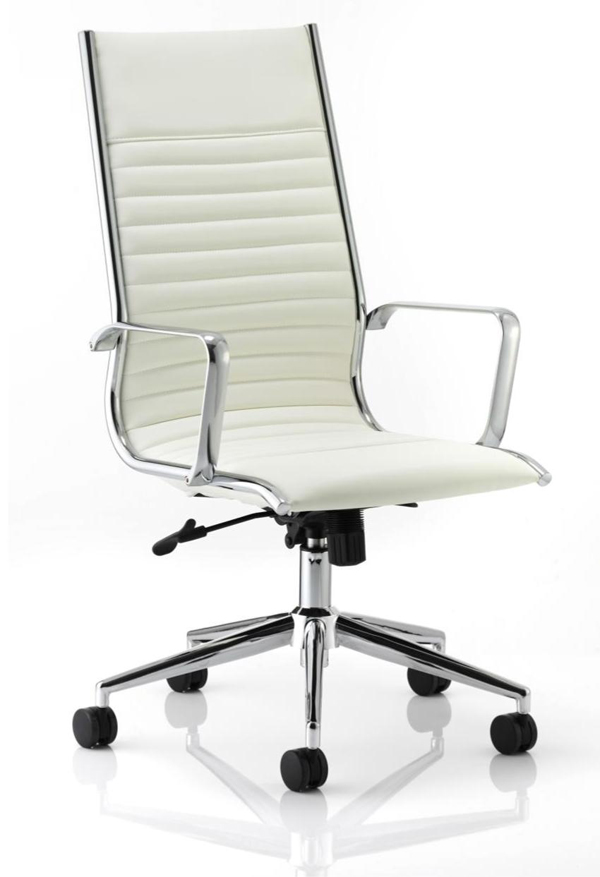 Designer Epsom Ritz High Back Chair Ivory