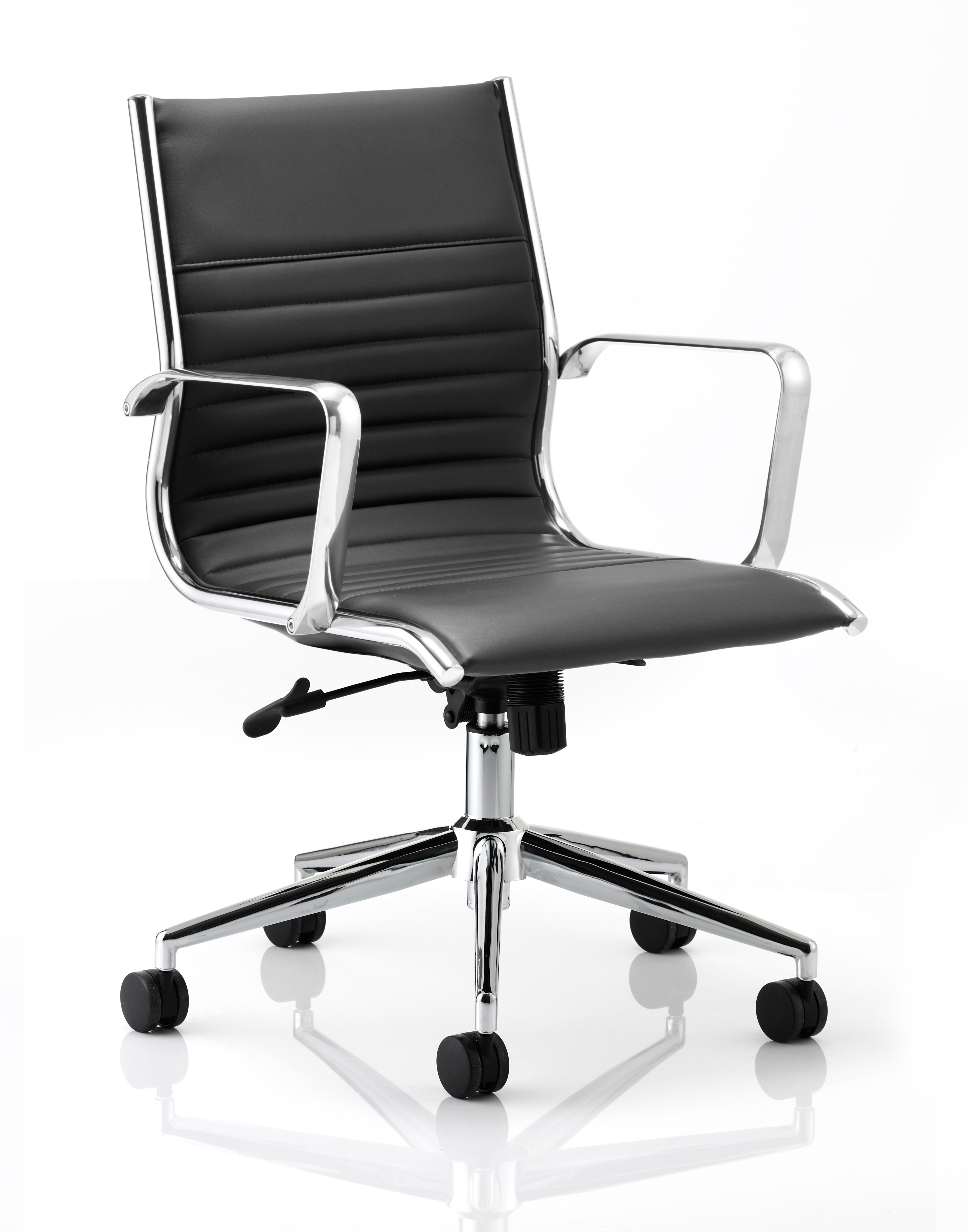 Designer Epsom Ritz Medium Back Chair Black