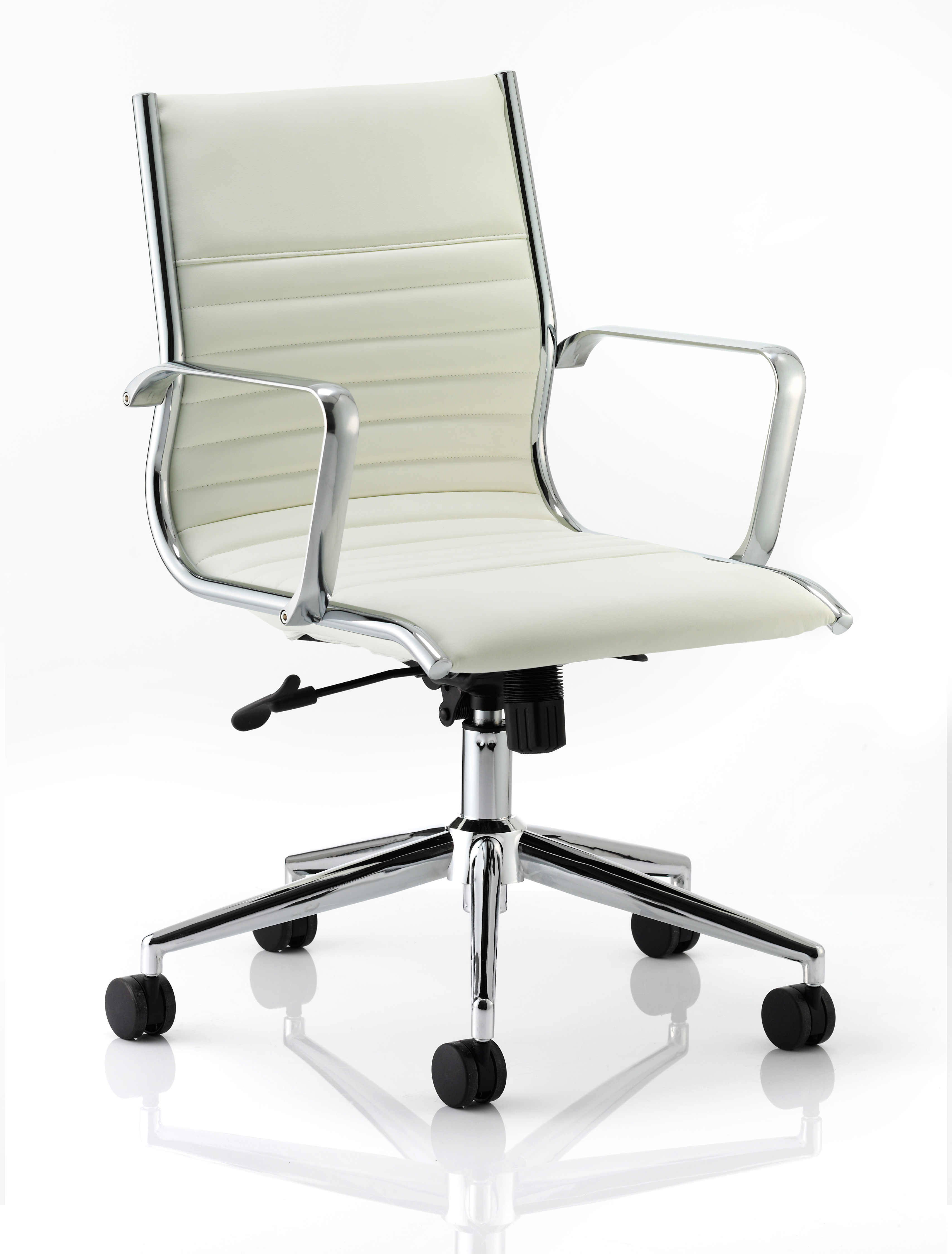 Designer Epsom Ritz Medium Back Chair Ivory