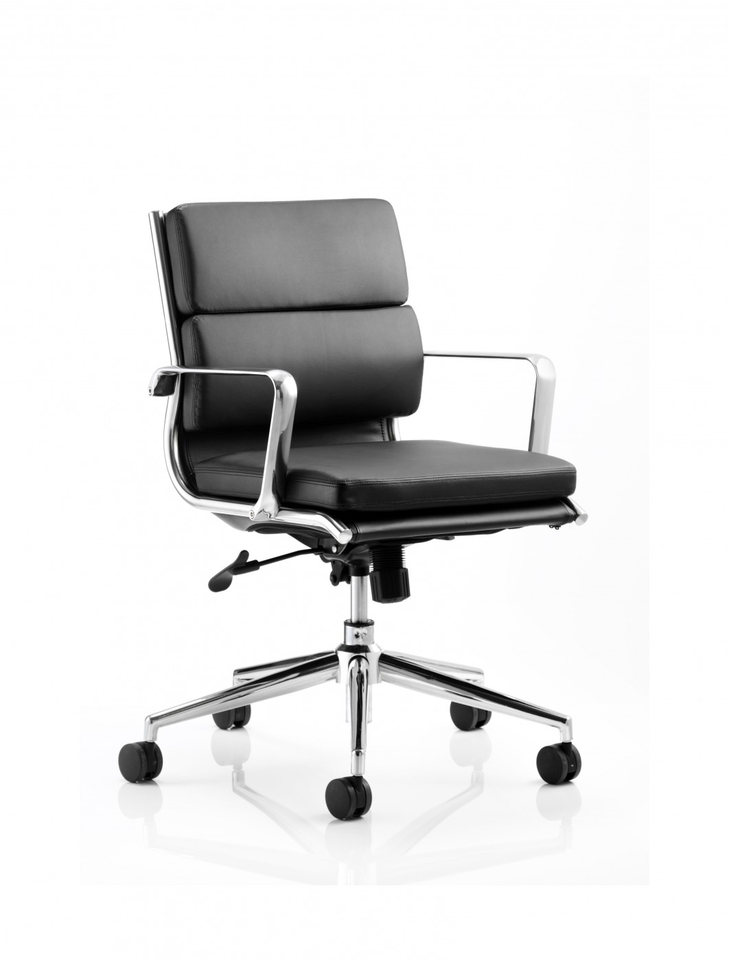 Designer Epsom Savoy Medium Back Chair Black