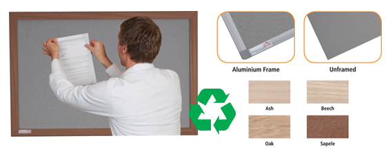 Eco pinboards (Aluminium Framed Non Fire Rated)