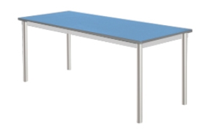 Enviro Rectangular Table with Silver Frame