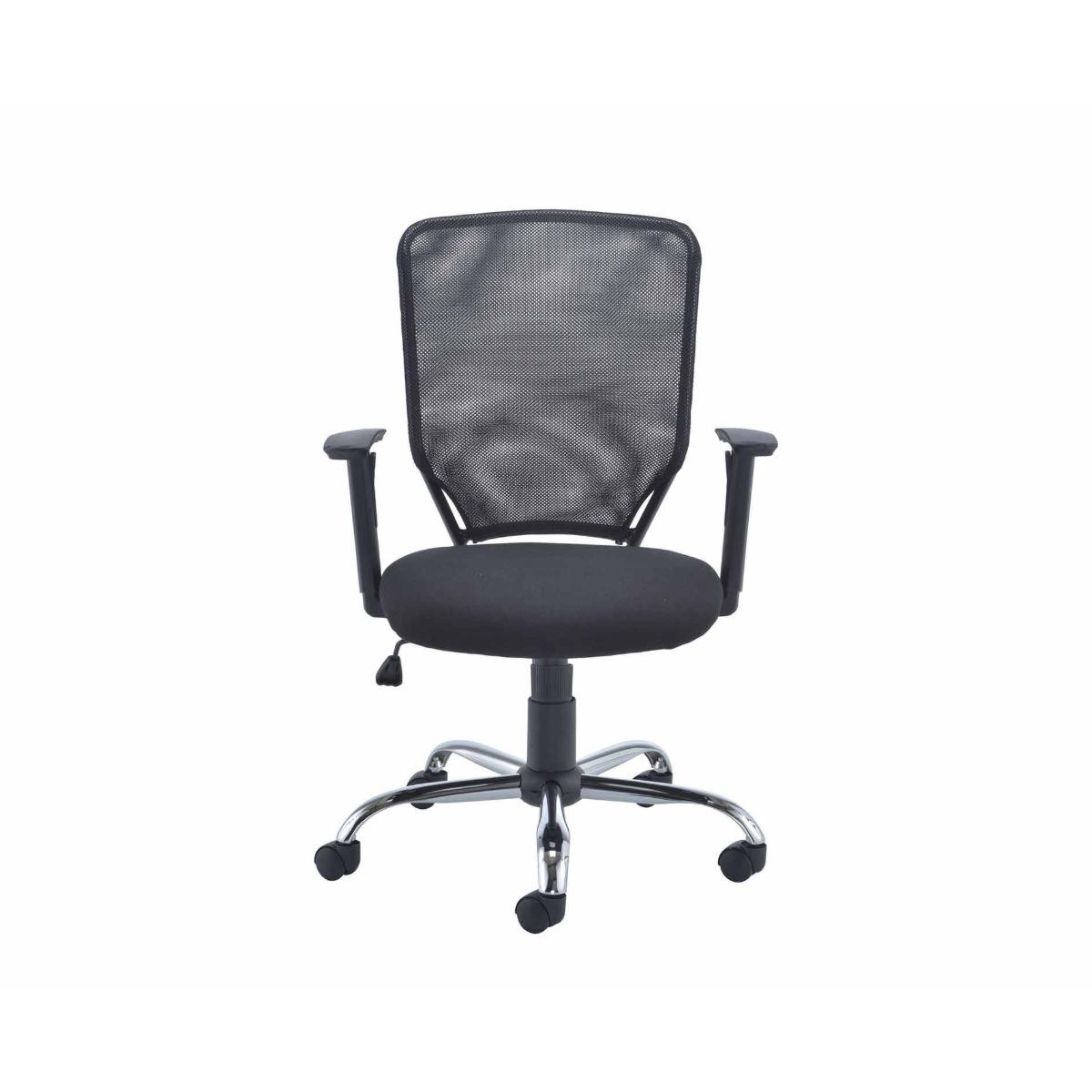 Ergonomic Start Mesh Chair with black mesh back and height adjustable  arms and gas lift