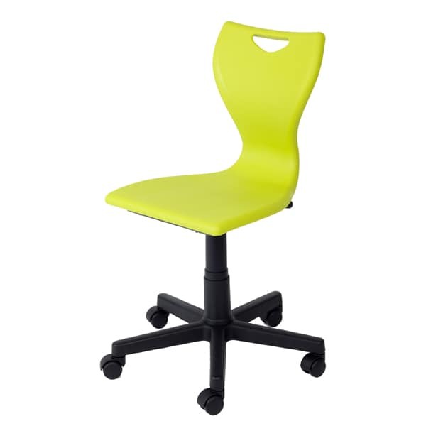 Ex Remploy EN50  computer plastic swivel chair 350 mm - 520 mm witj castors or glides 