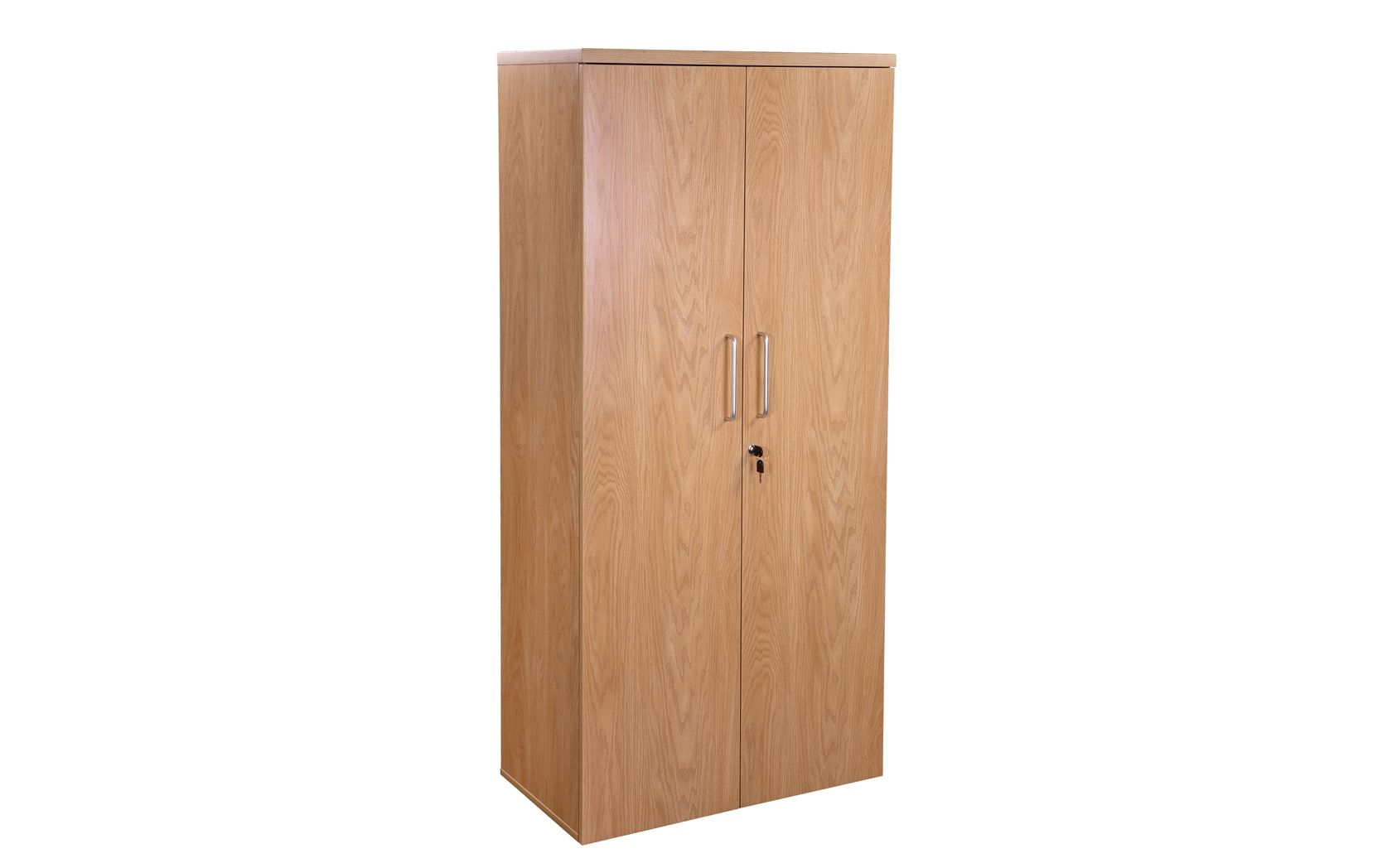 Executive Cupboard with 4 shelves 1800hx800wx450d Crown Cut Oak