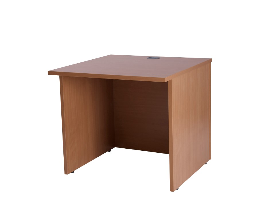 Bonjour 800 reception counter Warm Beech shown with hood (sold separately) 