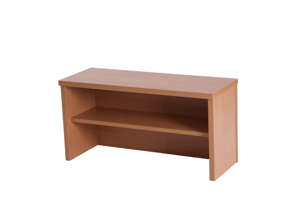 Bonjour 800 reception hood Warm Beech shown with counter (sold separately) 