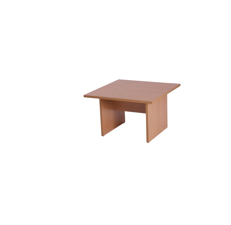 Retro 600 square low reception low table Warm Beech