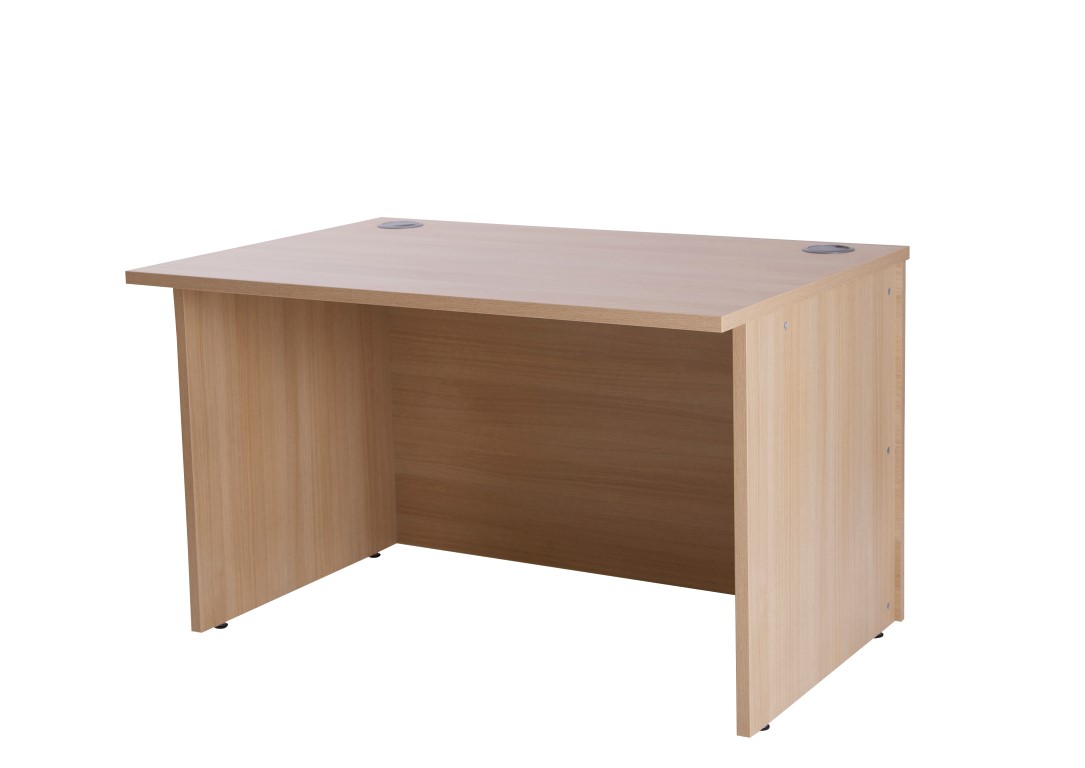 Bonjour 1200 reception counter Blonde Oak shown with hood (sold separately) 