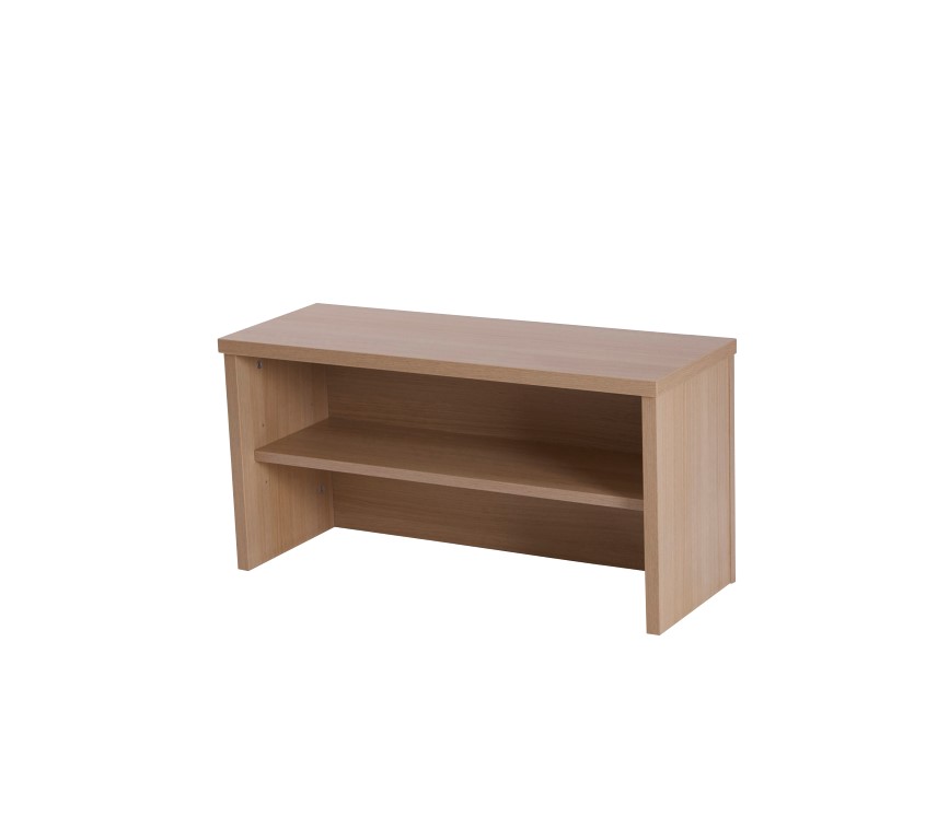 Bonjour 800 reception hood Blonde Oak shown with counter (sold separately) 