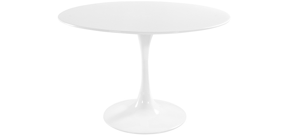 Contemporary Fibreglass Table 1200 mm round Black
