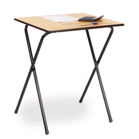 Folding exam desk 600 x 600 with 15mm top 