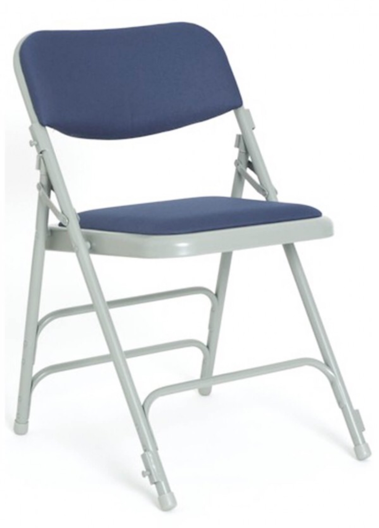 Folding padded seat and back chair. Blue 