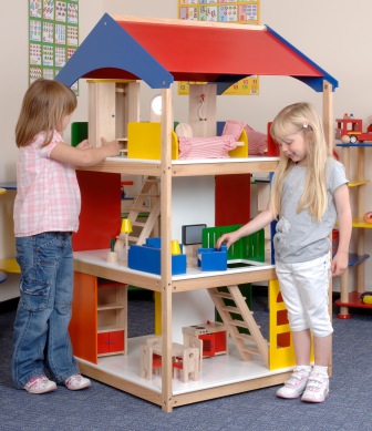 Giant Dolls House with furniture and dolls
