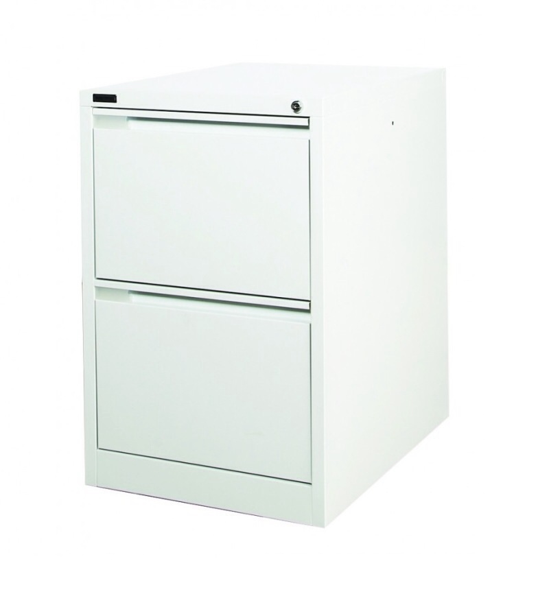 Grey 2 Drawer Filing Cabinet 470x620x710