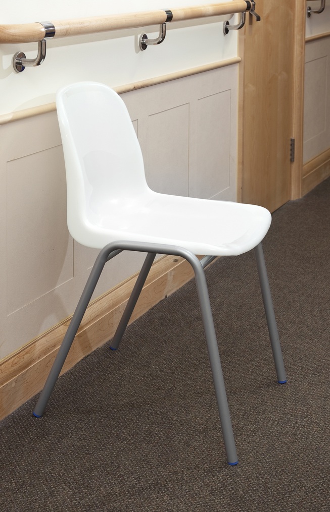 Harmony Antimicrobial chair in white , green or blue