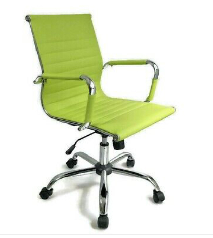 Home Office Designer Epsom  ribbed office chair Grey High Back