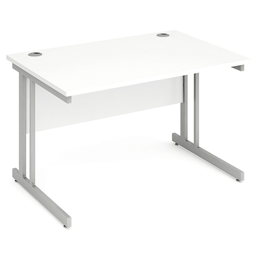 Impulse Cantilever 1200 Rectangle Desk White
