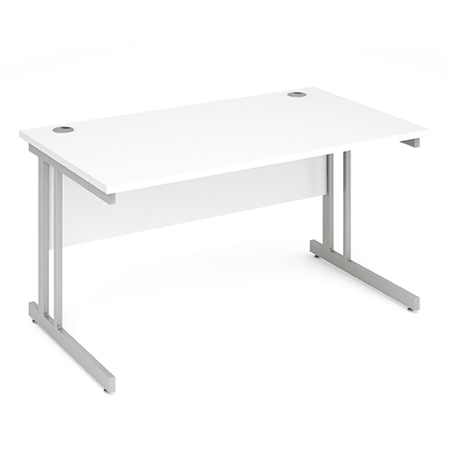 Impulse Cantilever 1400 Rectangle Desk White