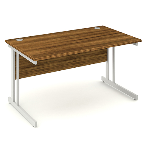 Impulse Cantilever 1400 Rectangle Desk Walnut